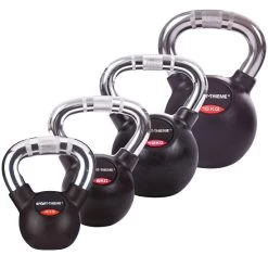 Titelseite 31 Sport-Thieme Kettlebell-Set "Gummiert Mit Chrom-Griff"