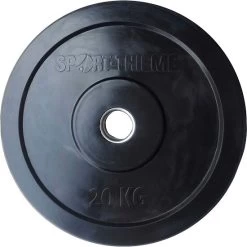 Sport-Thieme Hantelscheibe "Bumper Plate", Schwarz -Fitnessgeräte 235 4633